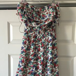 Strapless Country Floral Lace Dress from France!